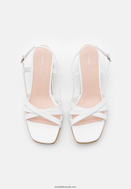 Anna Field Women Leather Sandals White H42J4Z1405