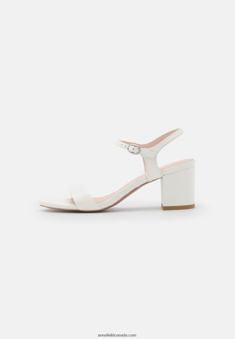 Anna Field Women Leather Sandals White H42J4Z1413