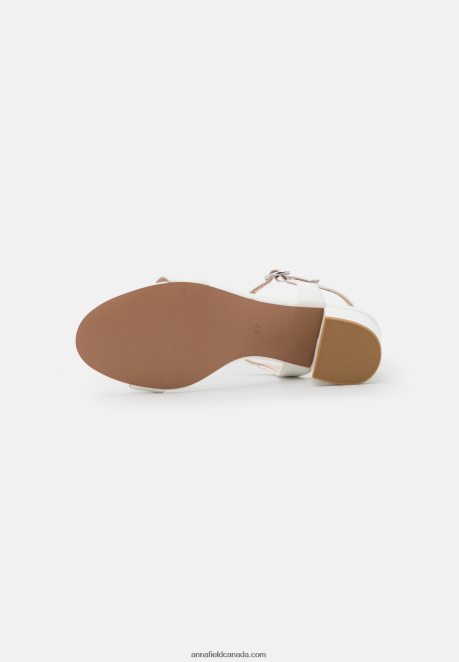 Anna Field Women Leather Sandals White H42J4Z1413