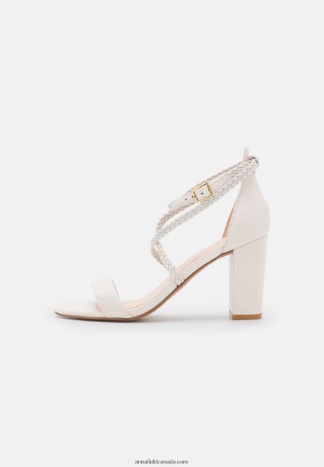 Anna Field Women Leather Sandals White H42J4Z1428