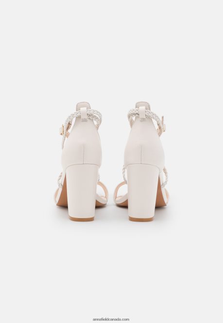 Anna Field Women Leather Sandals White H42J4Z1428