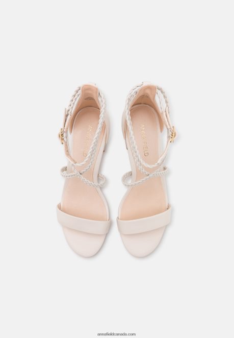 Anna Field Women Leather Sandals White H42J4Z1428