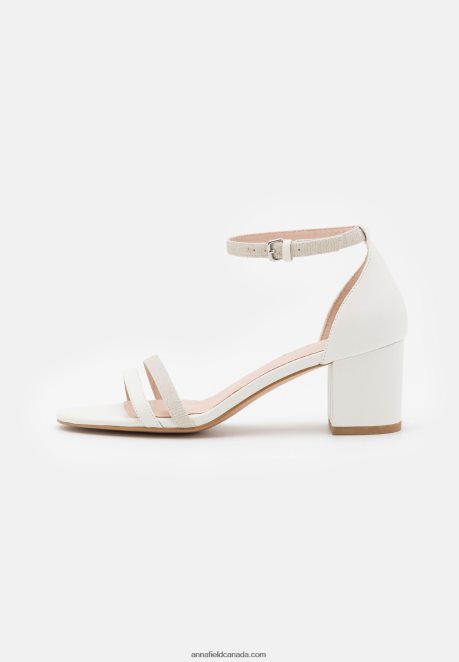 Anna Field Women Leather Sandals White H42J4Z1431