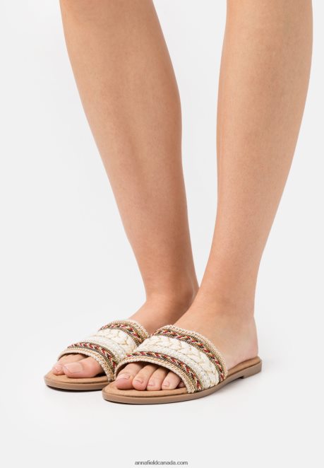 Anna Field Women Mules Beige H42J4Z1869