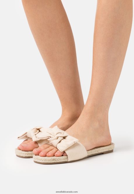 Anna Field Women Mules Beige H42J4Z1872