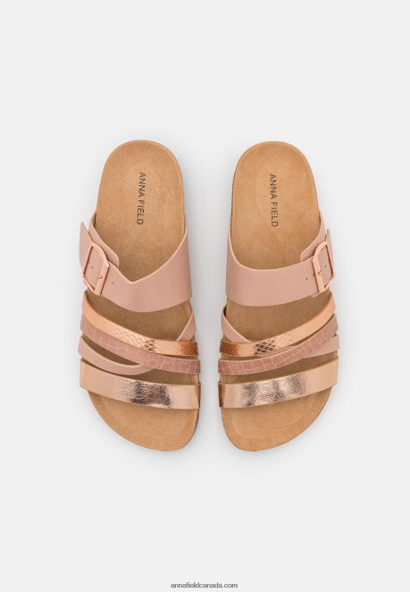 Anna Field Women Mules Rose Gold-Coloured H42J4Z1873