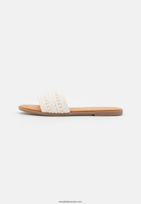 Anna Field Women Mules White H42J4Z1864