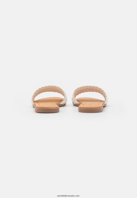 Anna Field Women Mules White H42J4Z1864