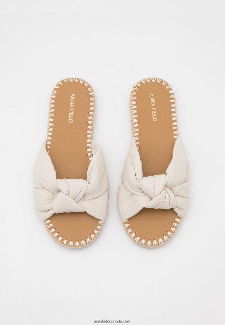 Anna Field Women Mules White H42J4Z1871