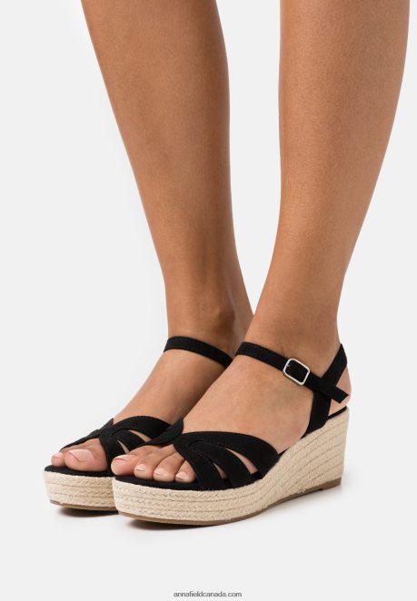 Anna Field Women Platform Sandals Black H42J4Z1460