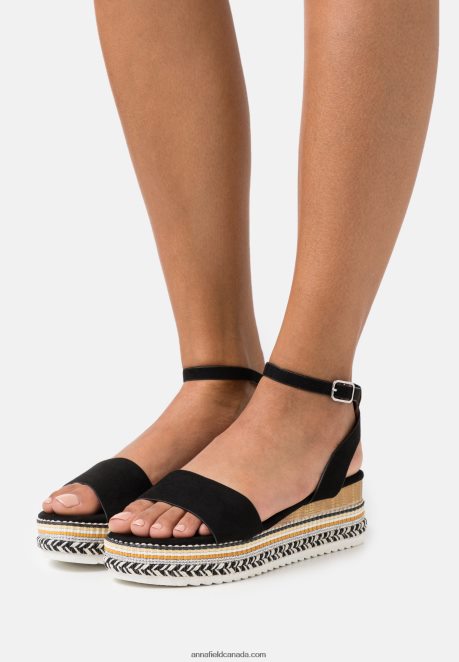 Anna Field Women Platform Sandals Black H42J4Z1462