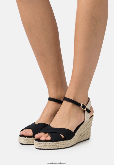 Anna Field Women Platform Sandals Black H42J4Z1467