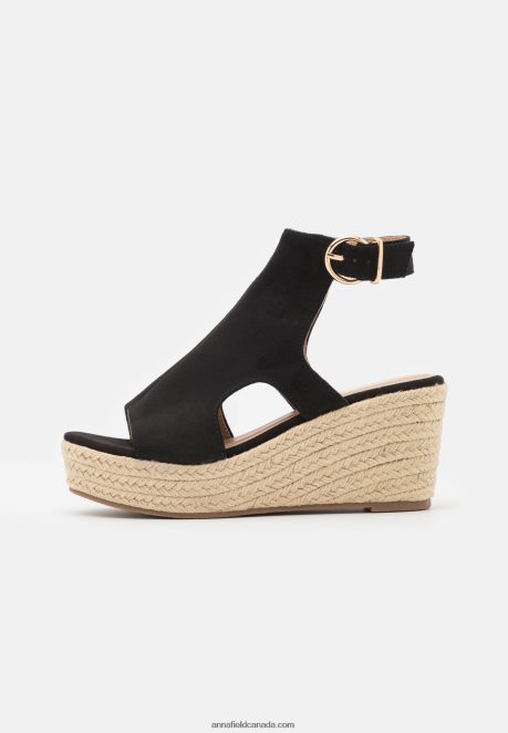 Anna Field Women Platform Sandals Black H42J4Z1469