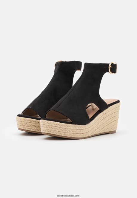 Anna Field Women Platform Sandals Black H42J4Z1469