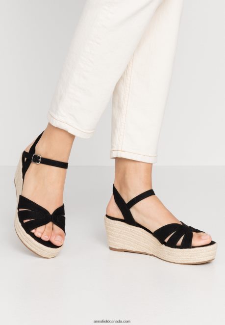 Anna Field Women Platform Sandals Black H42J4Z1480