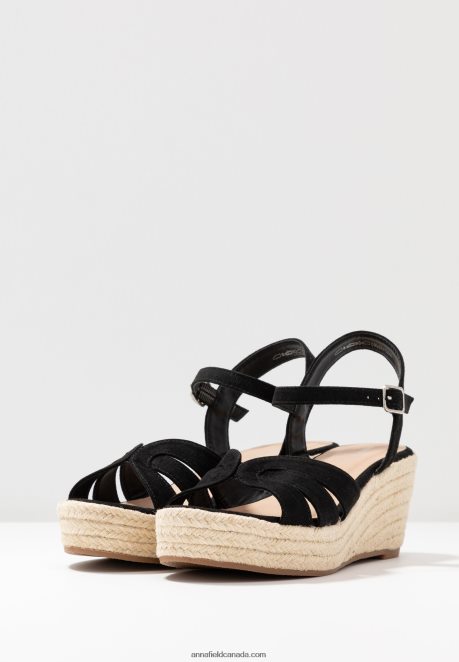 Anna Field Women Platform Sandals Black H42J4Z1480