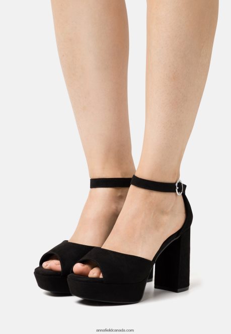 Anna Field Women Platform Sandals Black H42J4Z1562