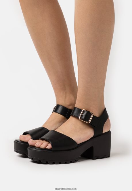 Anna Field Women Platform Sandals Black H42J4Z1583