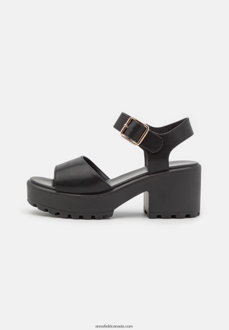 Anna Field Women Platform Sandals Black H42J4Z1583