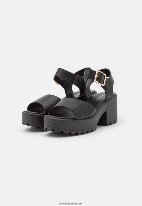 Anna Field Women Platform Sandals Black H42J4Z1583