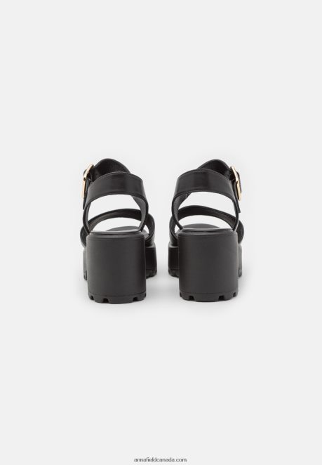 Anna Field Women Platform Sandals Black H42J4Z1583
