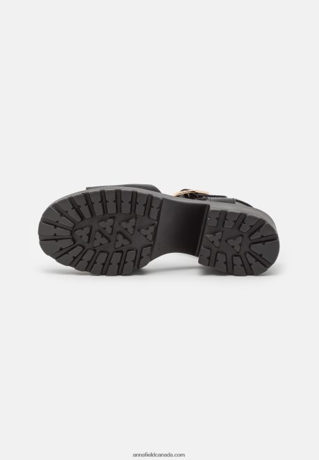 Anna Field Women Platform Sandals Black H42J4Z1583