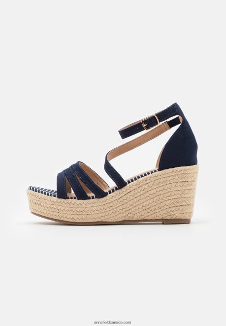 Anna Field Women Platform Sandals Blue H42J4Z1453
