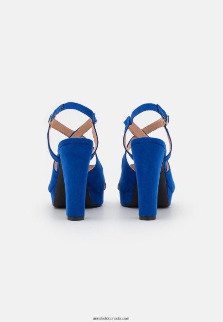 Anna Field Women Platform Sandals Blue H42J4Z1552