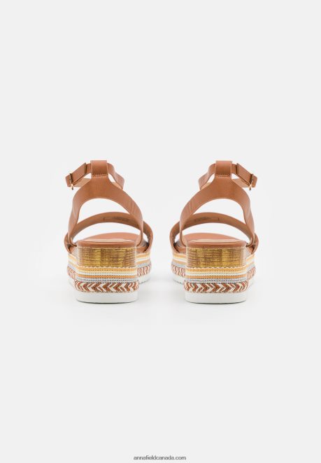 Anna Field Women Platform Sandals Cognac H42J4Z1471