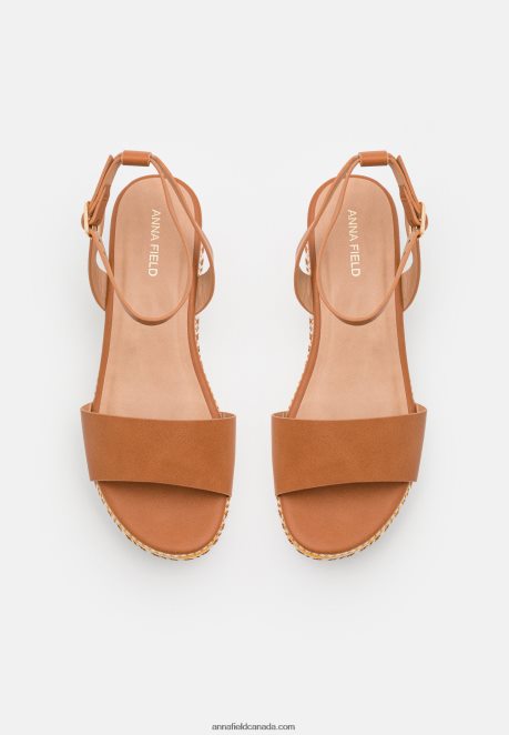 Anna Field Women Platform Sandals Cognac H42J4Z1471