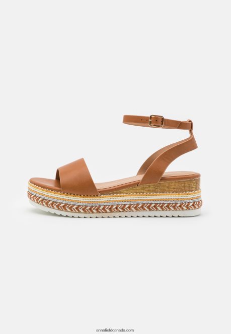 Anna Field Women Platform Sandals Cognac H42J4Z1474