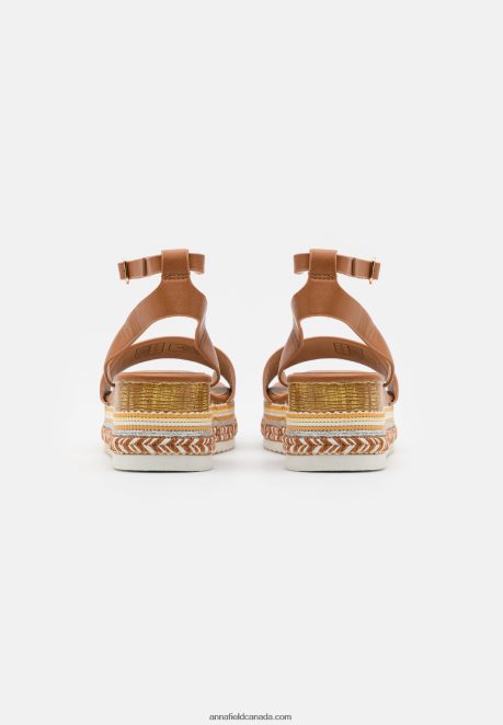 Anna Field Women Platform Sandals Cognac H42J4Z1474