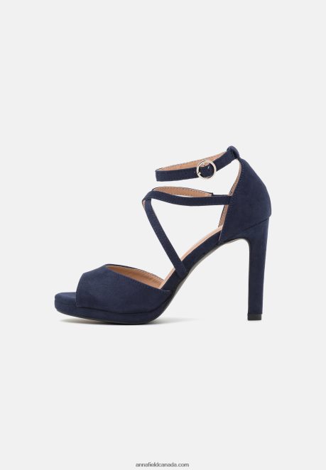 Anna Field Women Platform Sandals Dark Blue H42J4Z1569