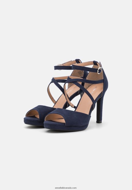 Anna Field Women Platform Sandals Dark Blue H42J4Z1569