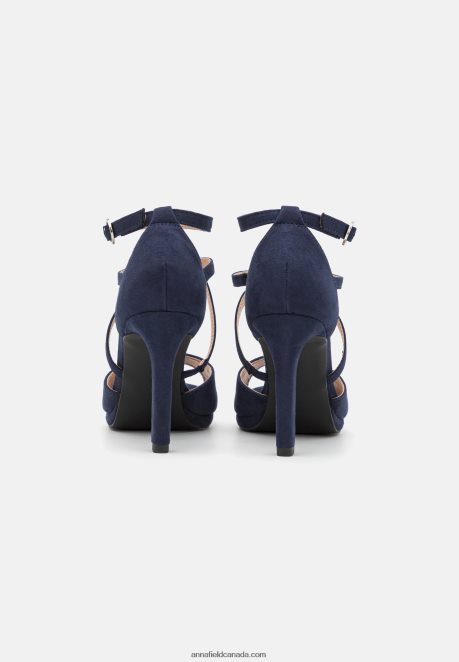 Anna Field Women Platform Sandals Dark Blue H42J4Z1569