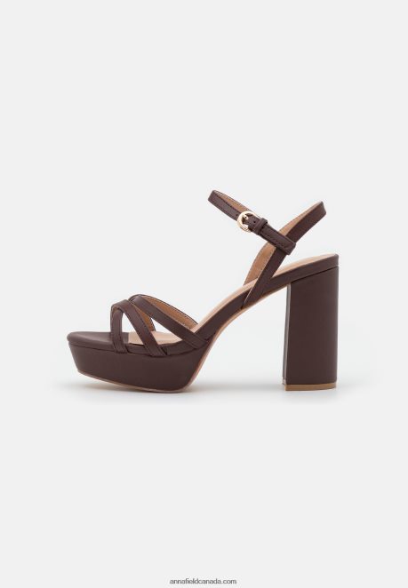 Anna Field Women Platform Sandals Dark Brown H42J4Z1558