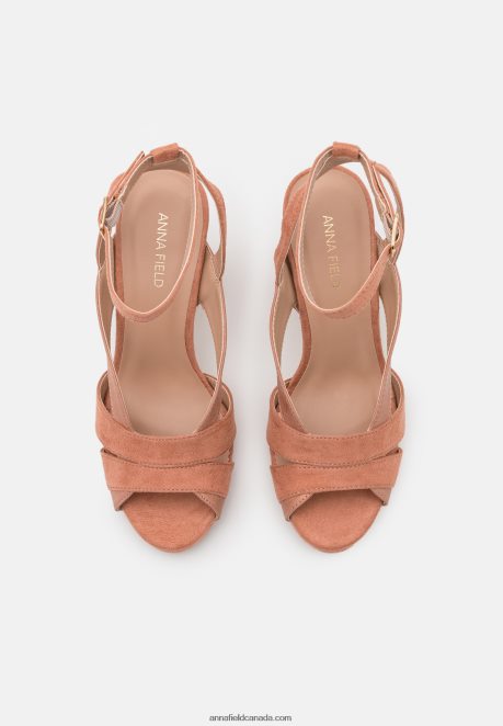 Anna Field Women Platform Sandals Dark Rose H42J4Z1553