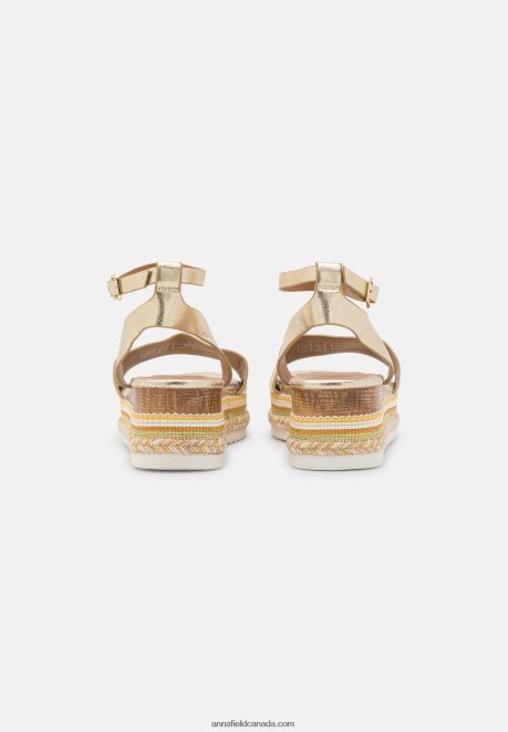 Anna Field Women Platform Sandals Gold H42J4Z1464