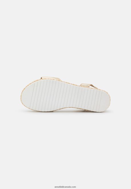Anna Field Women Platform Sandals Gold H42J4Z1464
