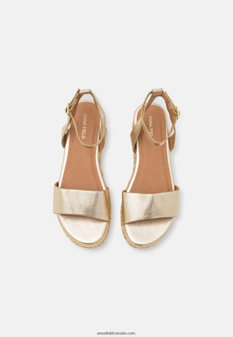 Anna Field Women Platform Sandals Gold H42J4Z1464