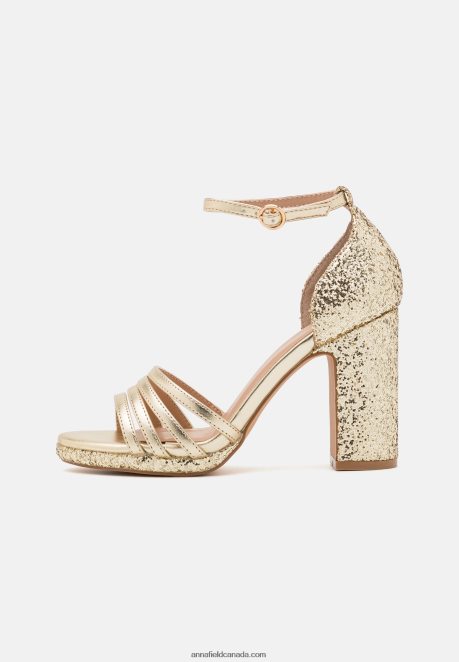Anna Field Women Platform Sandals Gold H42J4Z1555