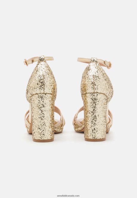 Anna Field Women Platform Sandals Gold H42J4Z1555