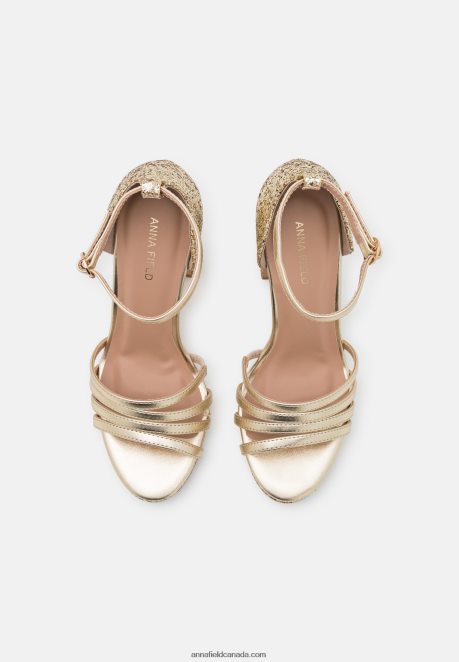 Anna Field Women Platform Sandals Gold H42J4Z1555