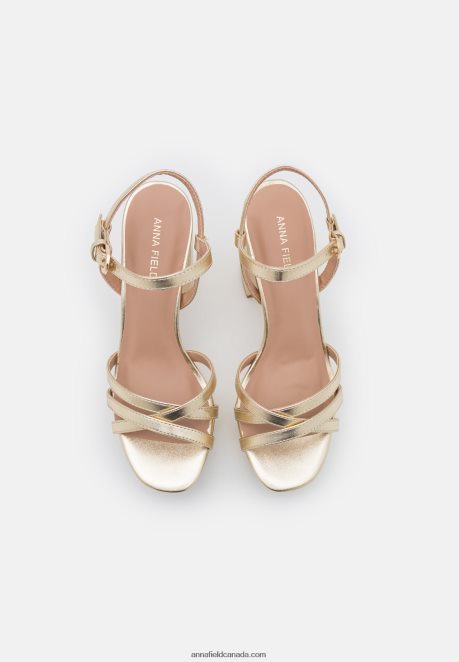 Anna Field Women Platform Sandals Gold H42J4Z1588