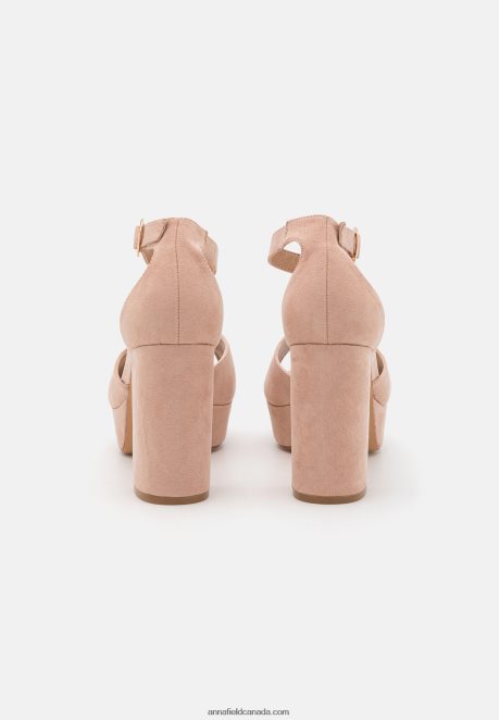 Anna Field Women Platform Sandals Light Pink H42J4Z1550