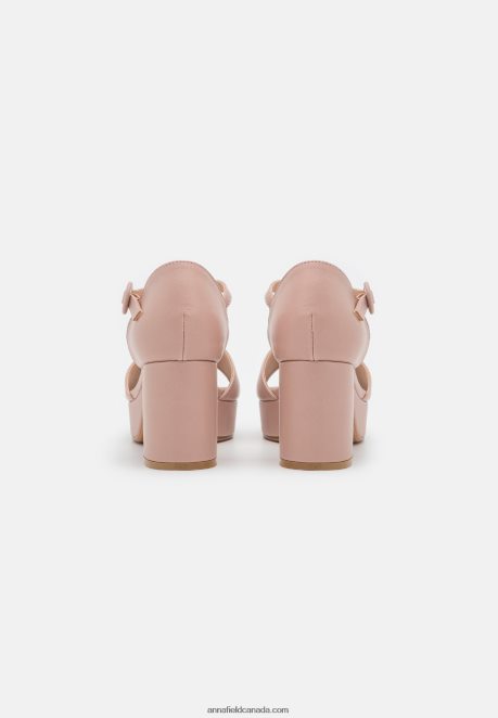 Anna Field Women Platform Sandals Light Pink H42J4Z1577