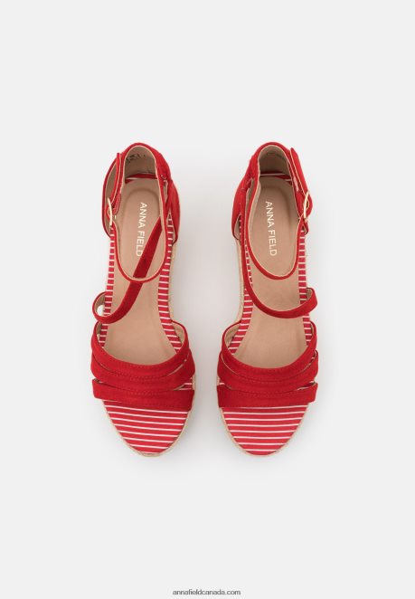 Anna Field Women Platform Sandals Red H42J4Z1452