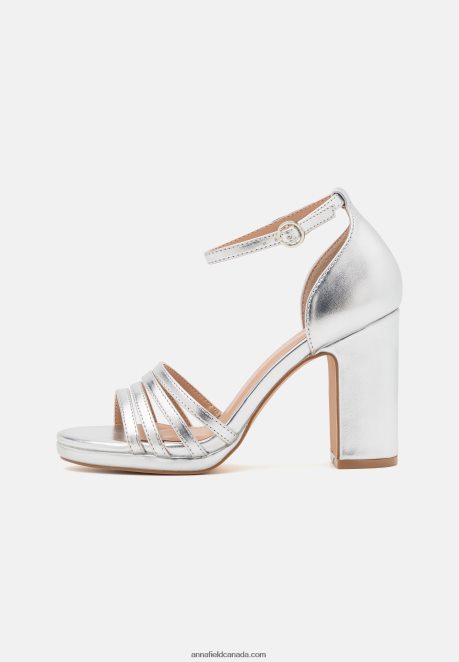 Anna Field Women Platform Sandals Silver H42J4Z1580