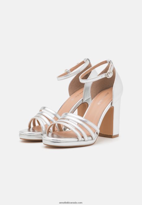 Anna Field Women Platform Sandals Silver H42J4Z1580