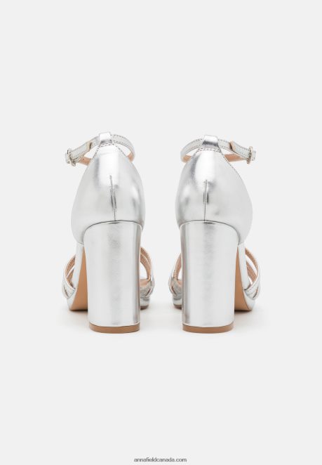 Anna Field Women Platform Sandals Silver H42J4Z1580